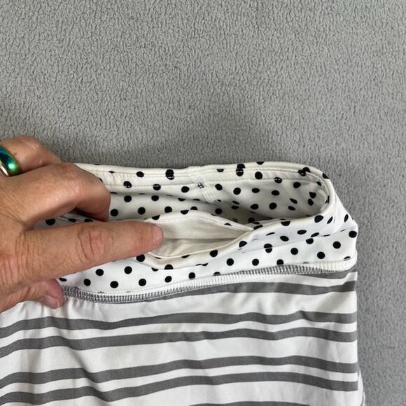 Lululemon Skirts Womens 32" White Black Run Pace Setter Skorts Ruffled Tennis - Picture 4 of 12